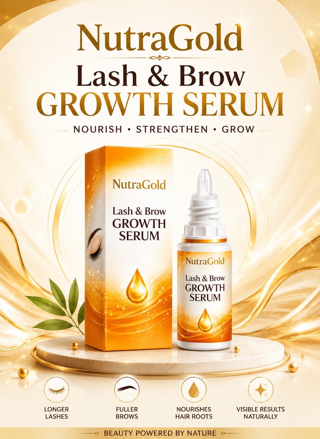 NutraGold Lash & Brows Growth Serum