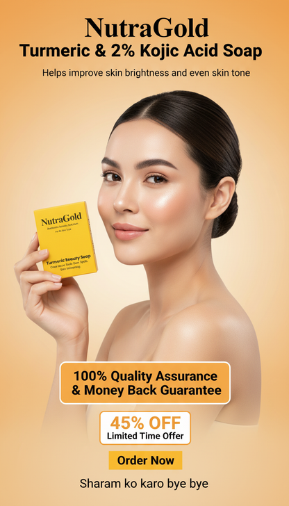 NutraGold Turmeric & 2 % Kojic Acid Soap