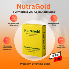 NutraGold Turmeric & 2 % Kojic Acid Soap