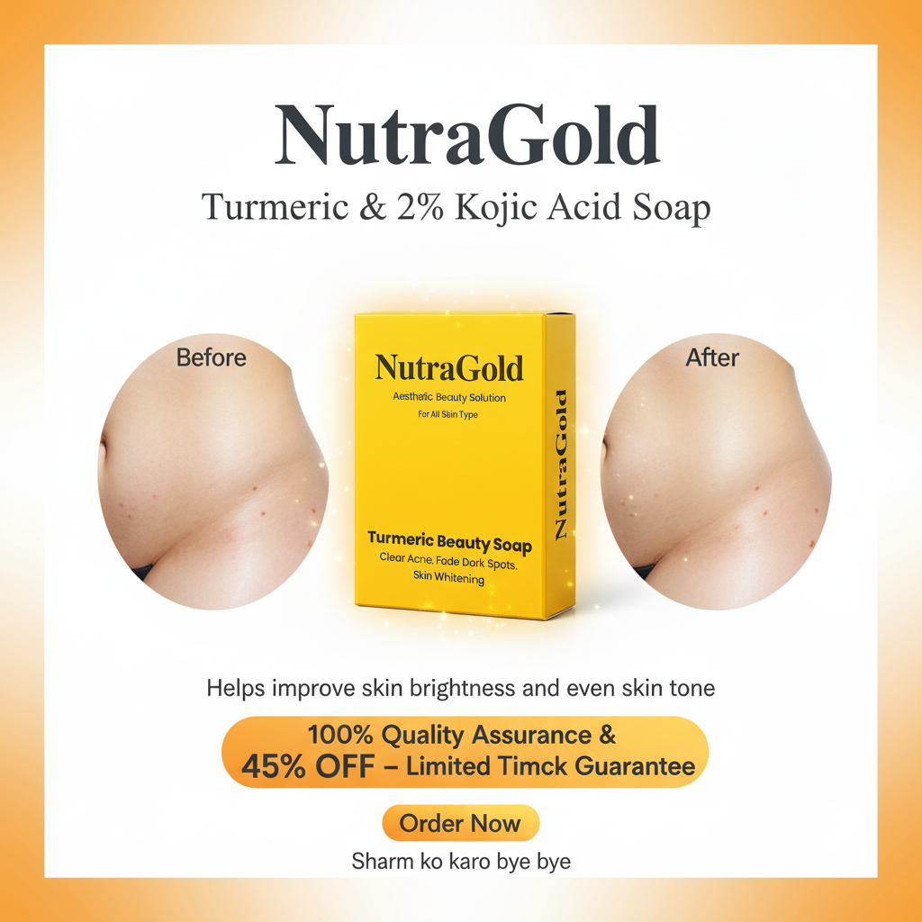 NutraGold Turmeric & 2 % Kojic Acid Soap