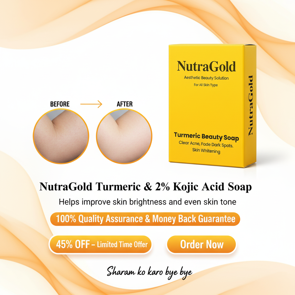 NutraGold Turmeric & 2 % Kojic Acid Soap